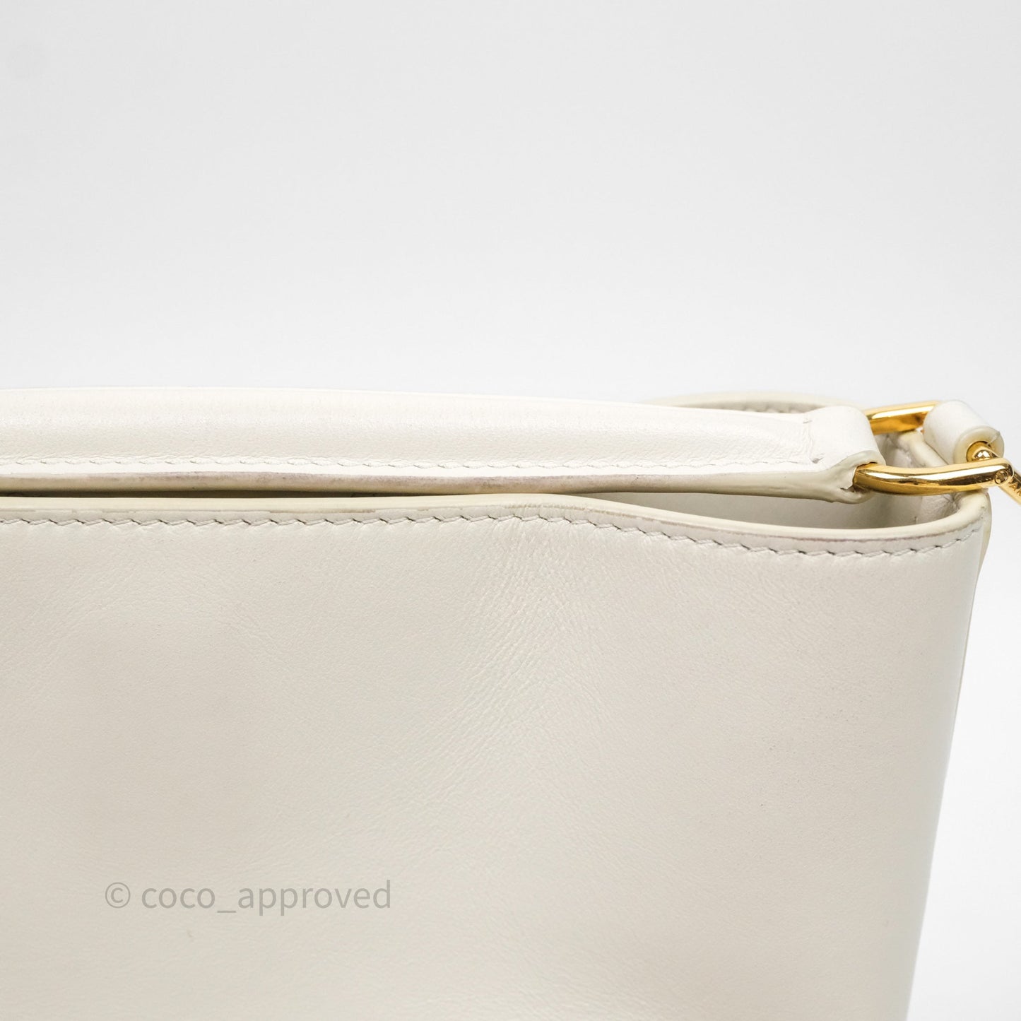 Celine Teen Bucket 16 Bag Ivory White Calfskin