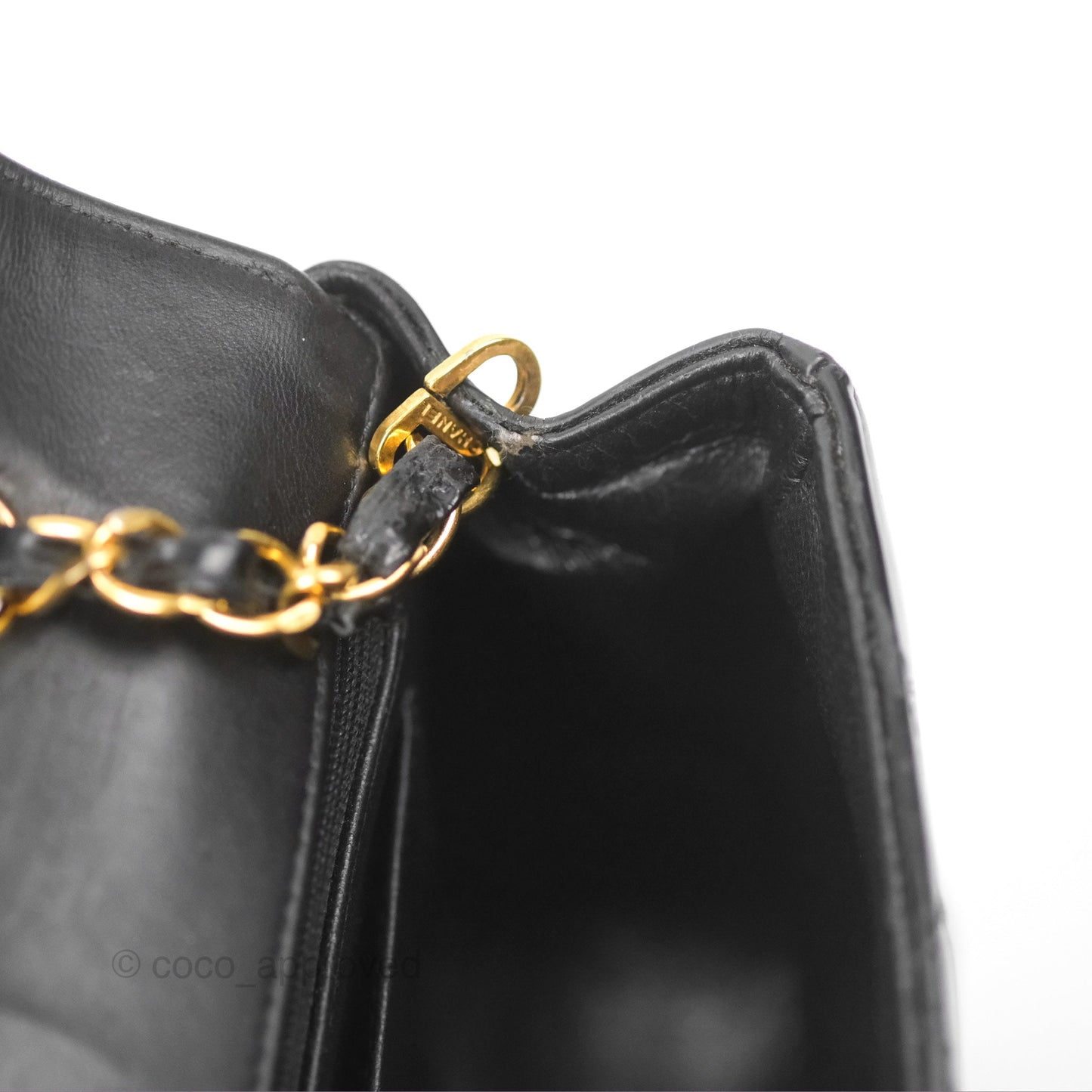 Chanel Vintage Quilted Medium Classic Diana Flap Bag Black 24K Gold Hardware