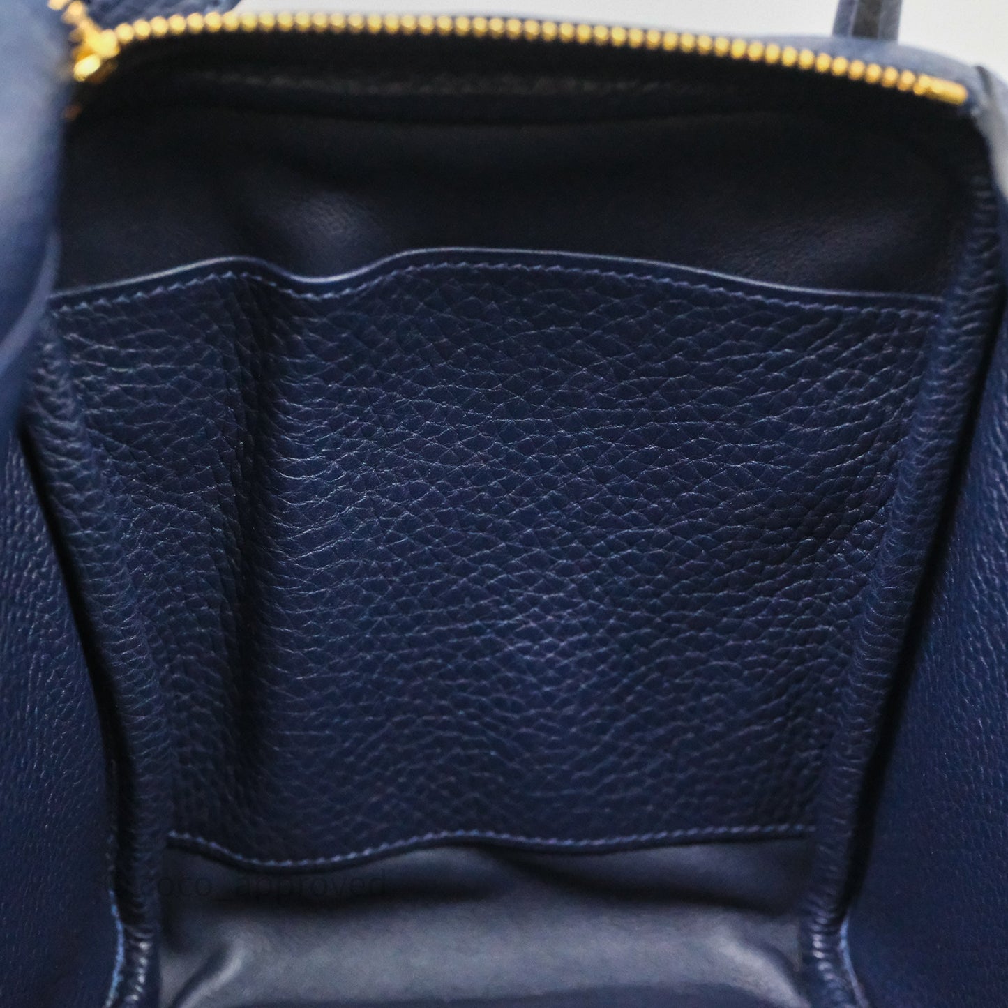 Hermès Lindy 30 Bleu Nuit 2Z Clemence Gold Hardware