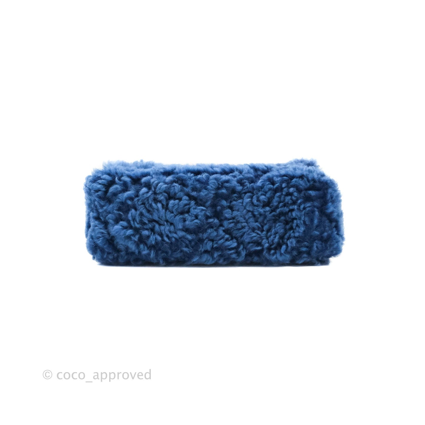 Chanel 19 Medium Shearling Blue Mixed Hardware 20A