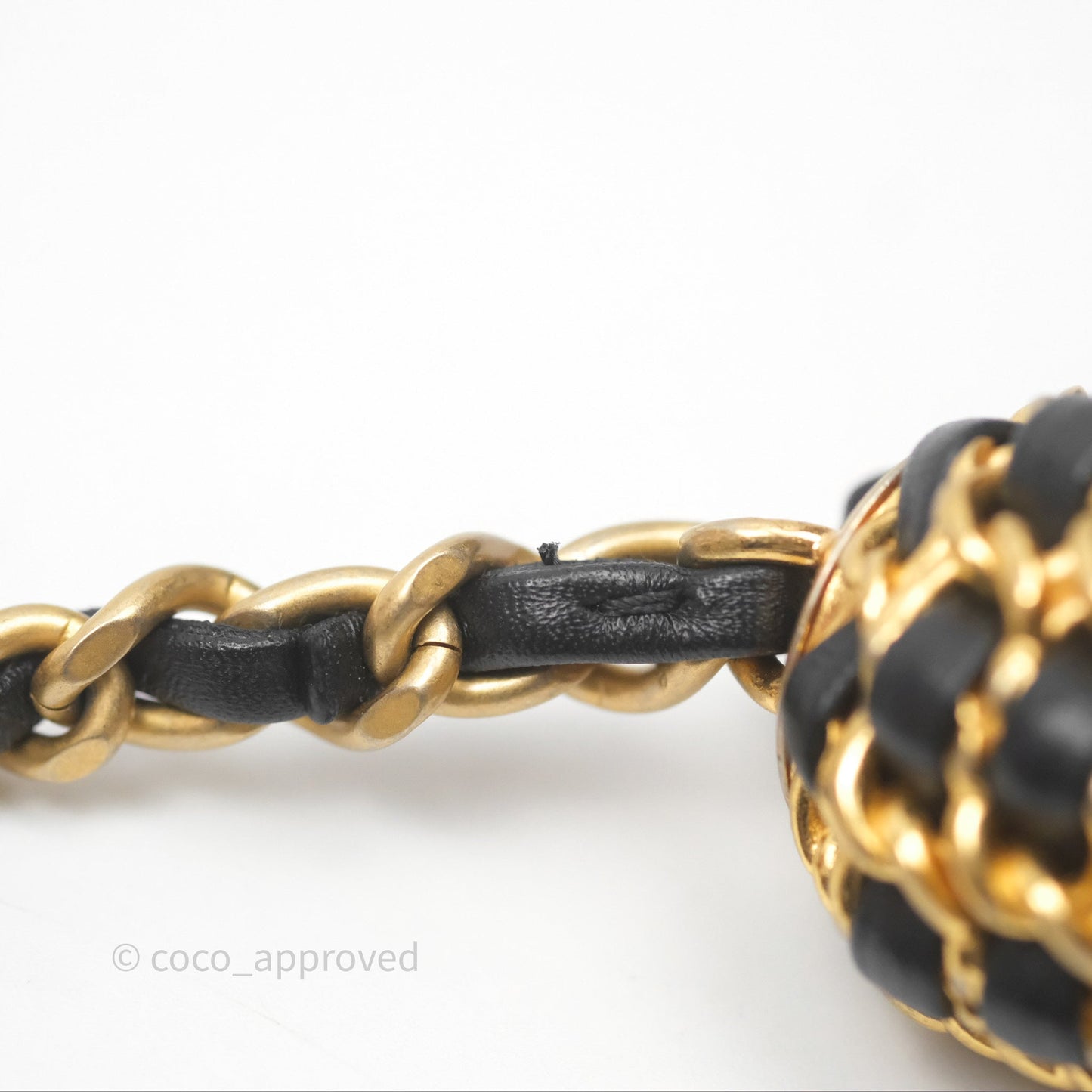 Chanel Quilted CC Pearl Crush Camera Case Black Lambskin Gold Hardware