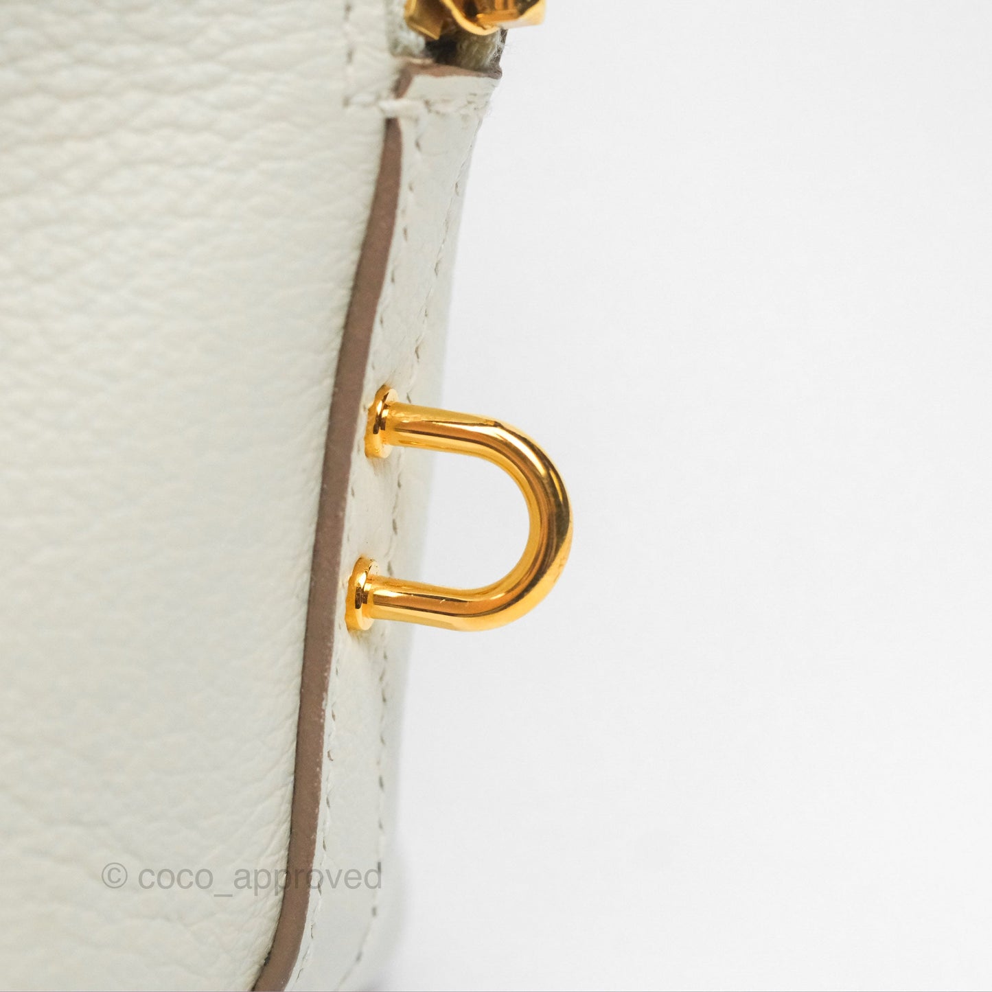 Hermès Bolide 1923 25 Mushroom 0T/Biscuit 48 Evercolor Gold Hardware