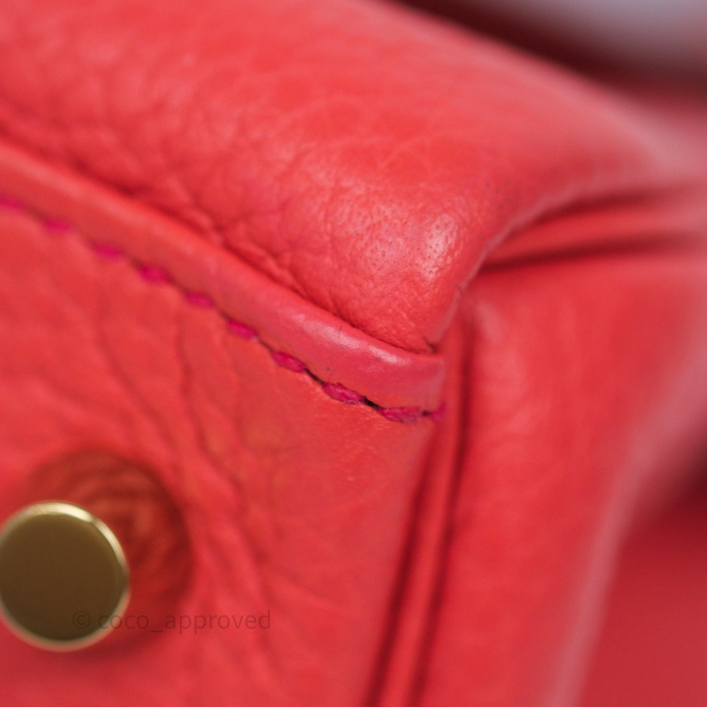 Hermès Kelly 28 Rose Jaipur Retourne Togo Gold Hardware