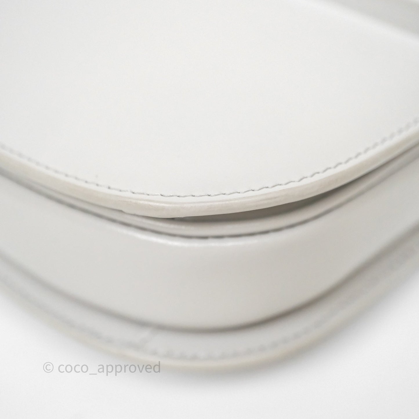 Celine Mini Besace Clea in Shiny Calfskin Grey