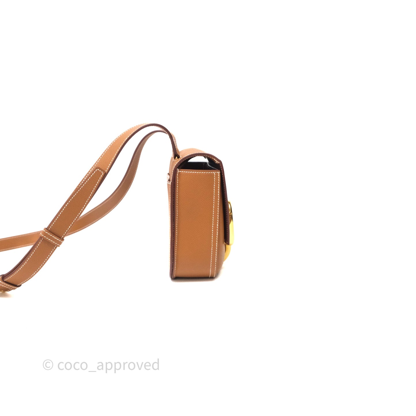 Hermès Della Cavalleria Mini Bag Gold 37 Epsom Gold Hardware