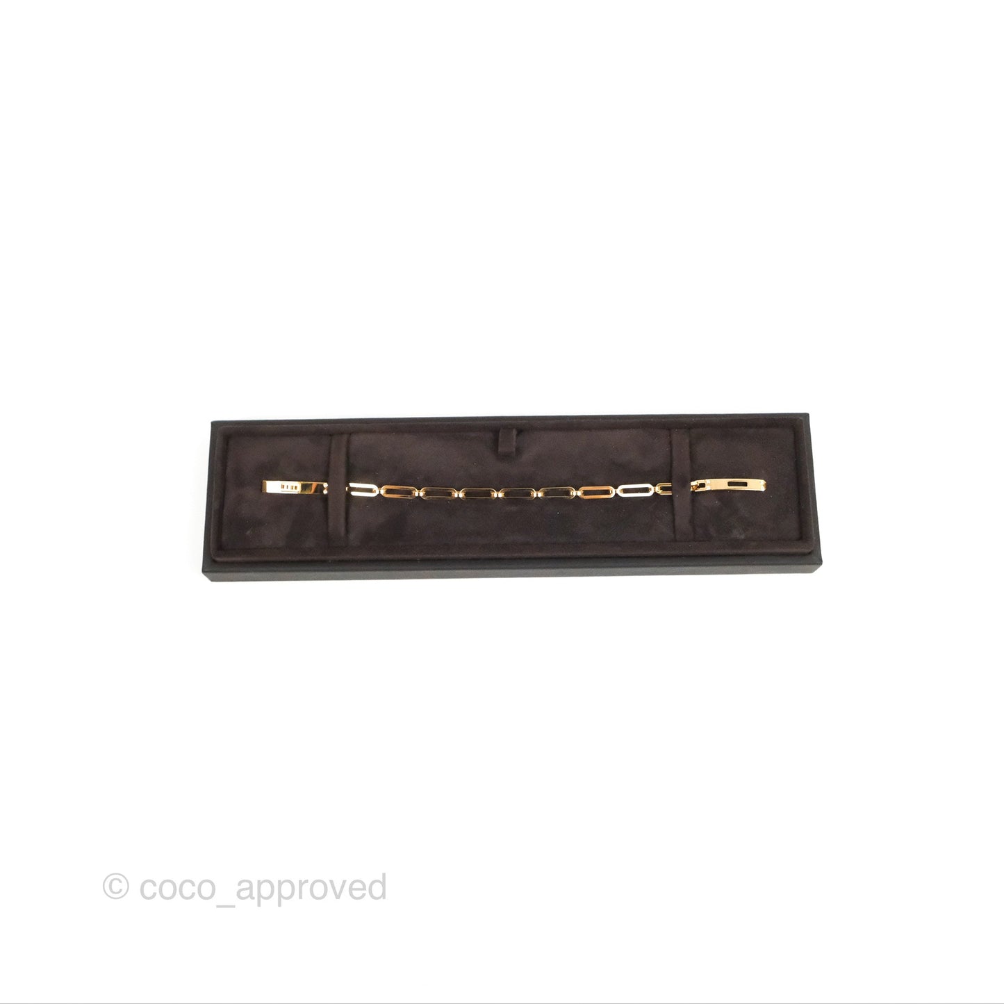Hermès Kelly Chaine Bracelet 4 Diamond Gold Tone