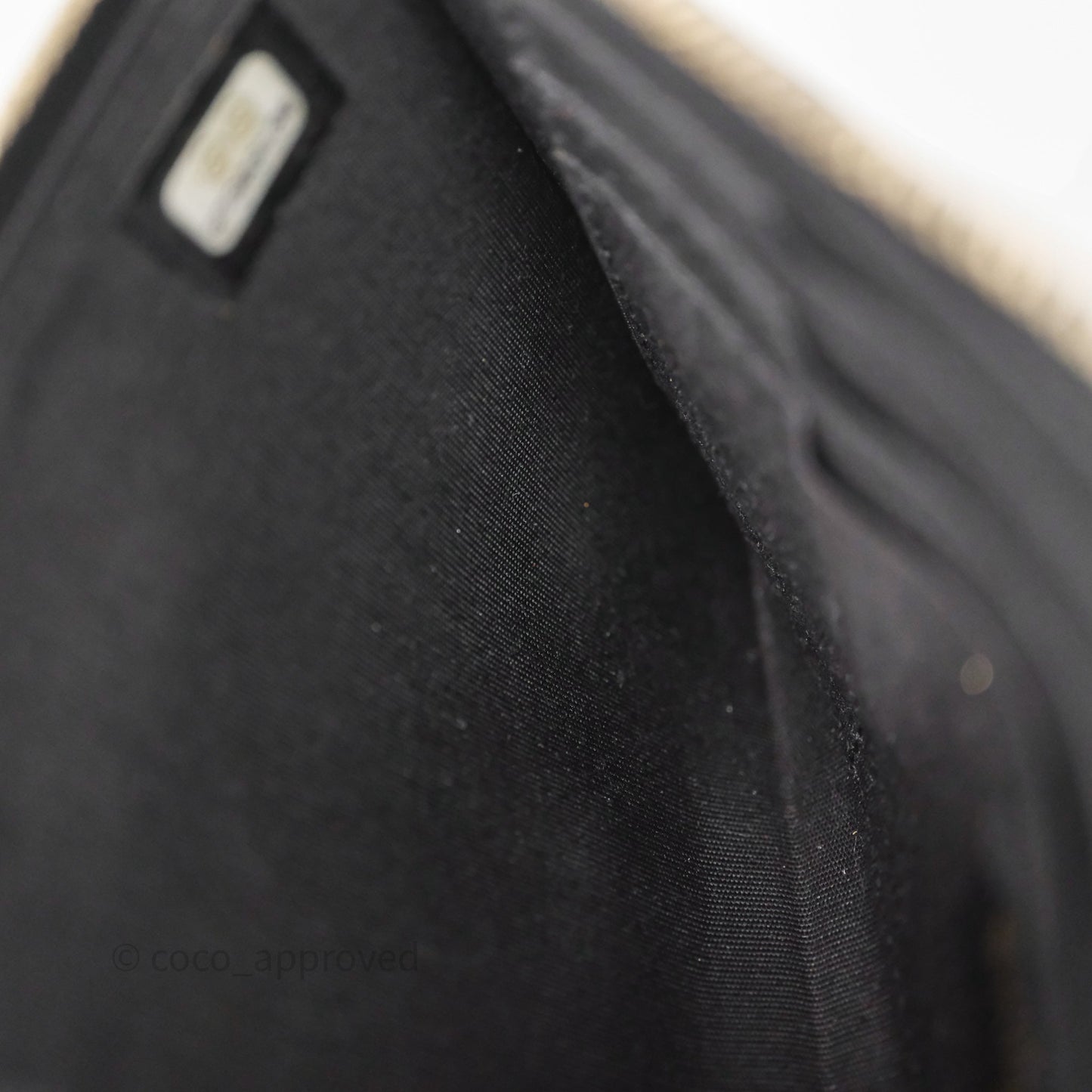 Chanel Boy Zip Long Wallet Black Caviar Gold Hardware