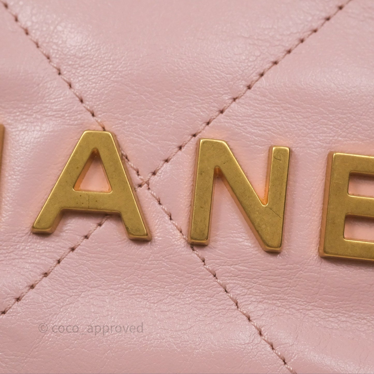 Chanel 22 Mini Bag Light Pink Crumpled Calfskin