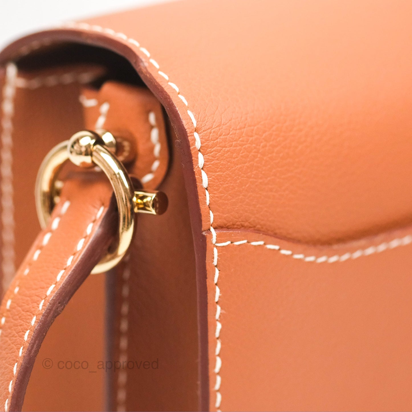 Hermès Roulis 23 Gold Evercolor Gold Hardware