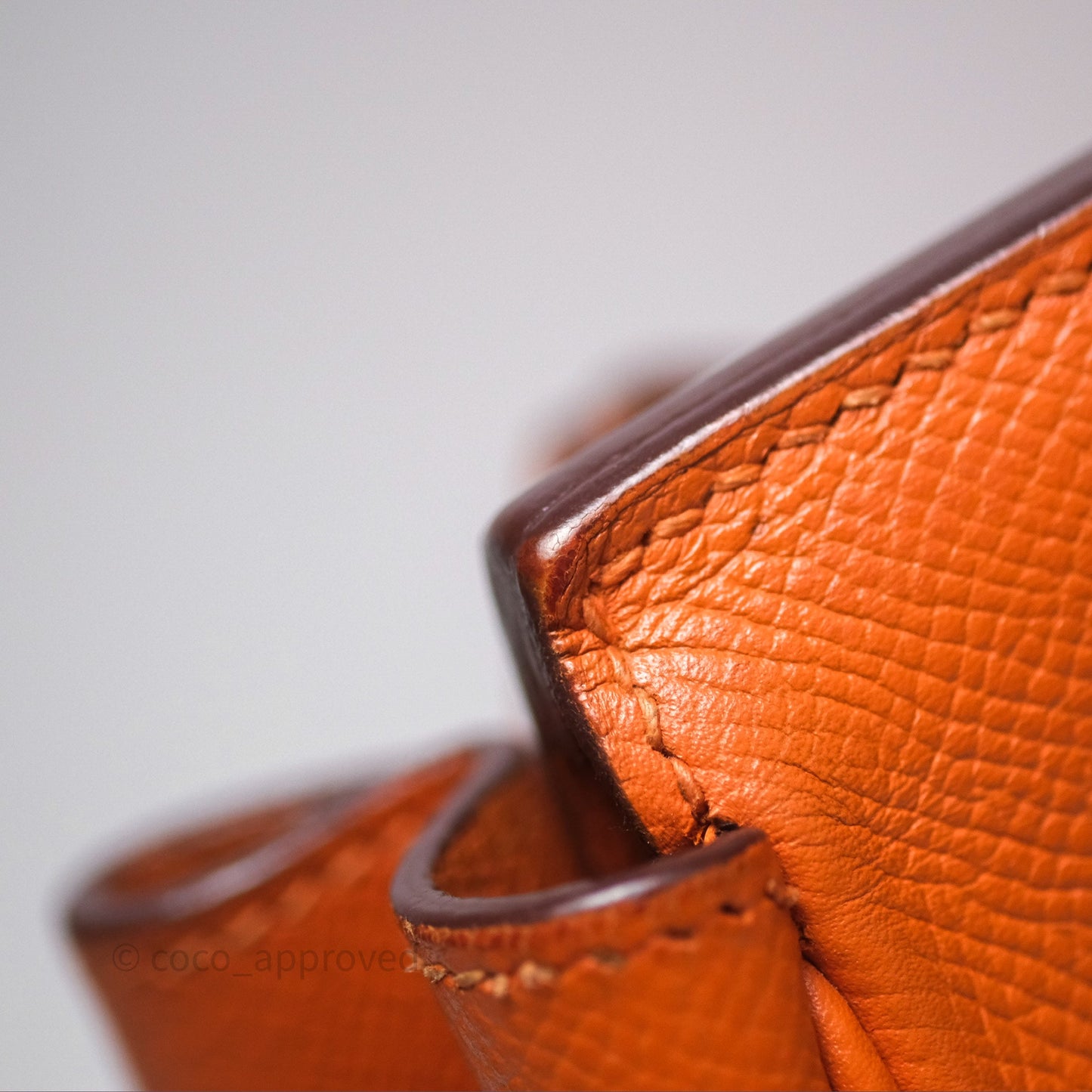 Hermès Birkin 30 Retourne Orange Epsom Palladium Hardware