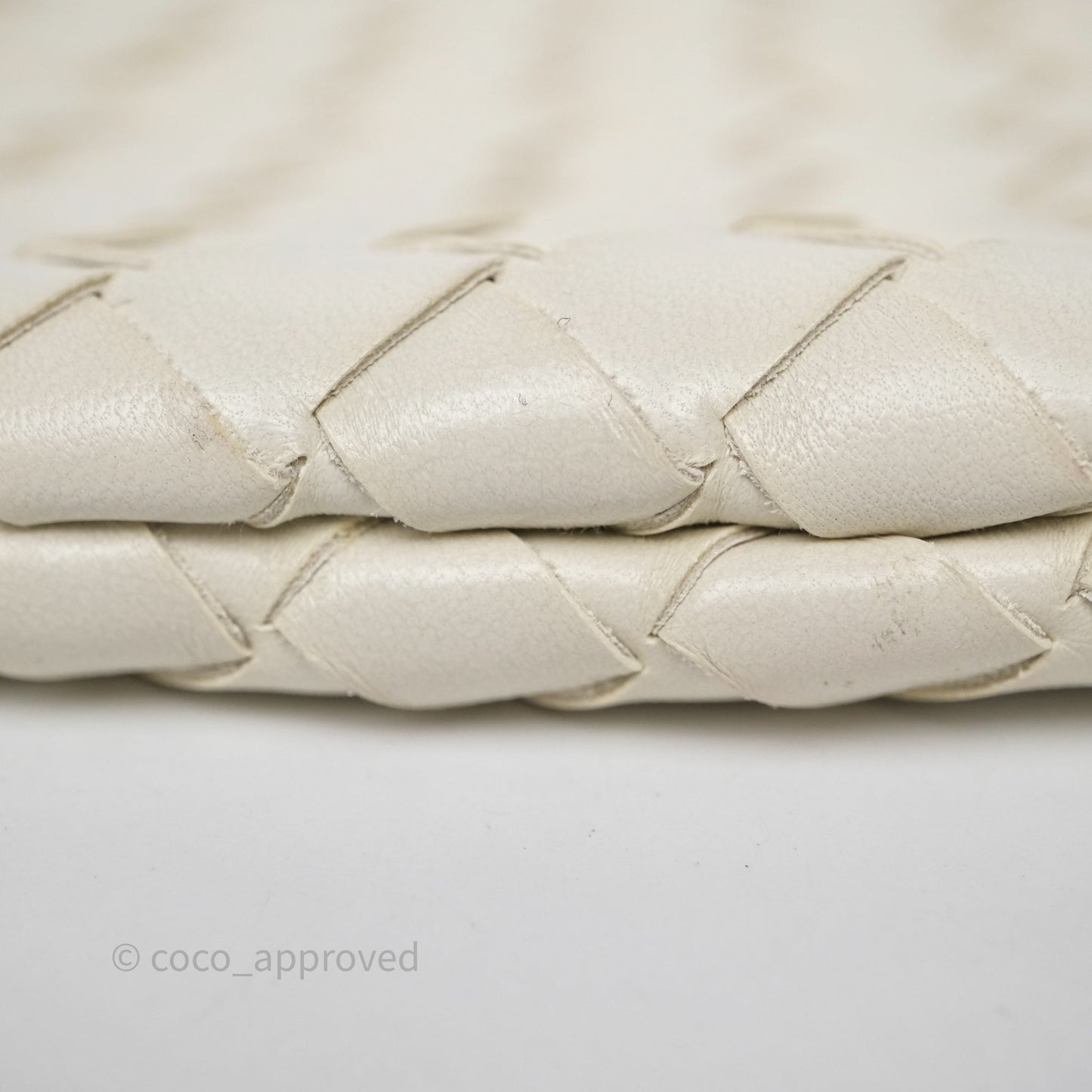 Bottega Veneta Small Turn Pouch Nappa Intrecciato White