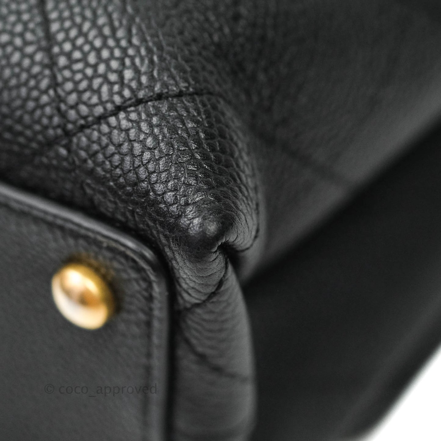 Chanel Chic Affinity Medium Grained Calfskin Black Aged Gold Hardware