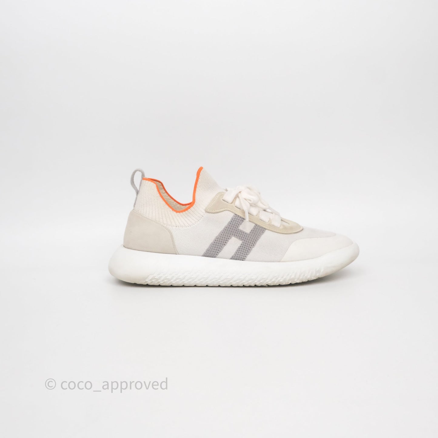 Hermès Crew Sneaker White Size 38