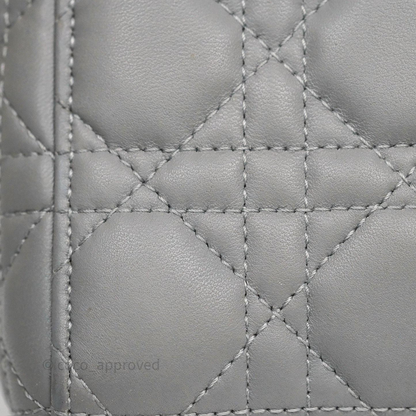 Dior Lady Dior My ABCDior Grey Lambskin Cannage