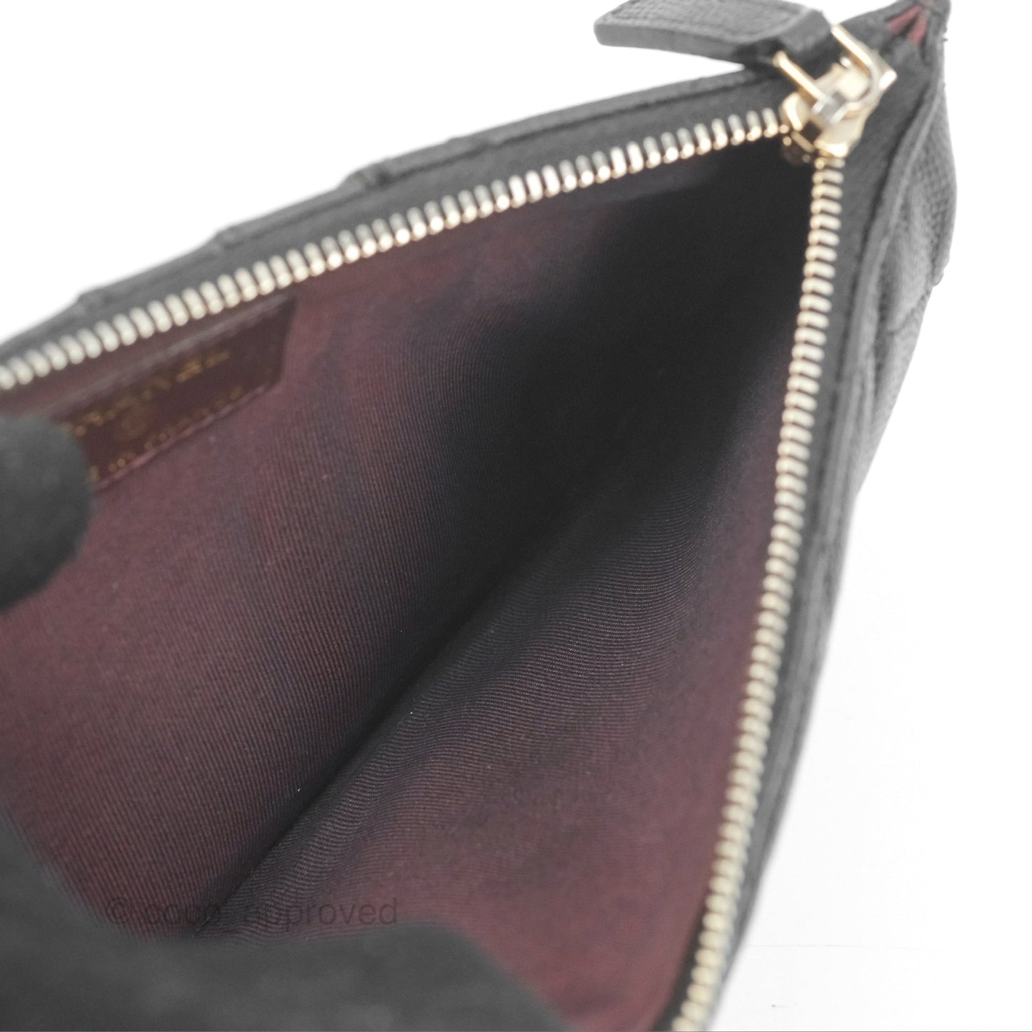 Chanel Classic Long Wallet Pouch Black Caviar