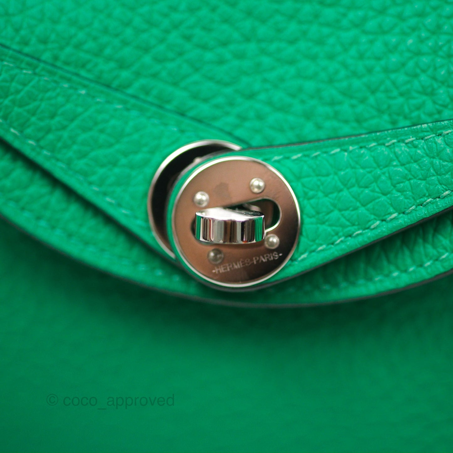 Hermès Mini Lindy 20 Menthe 6W Clemence Palladium Hardware