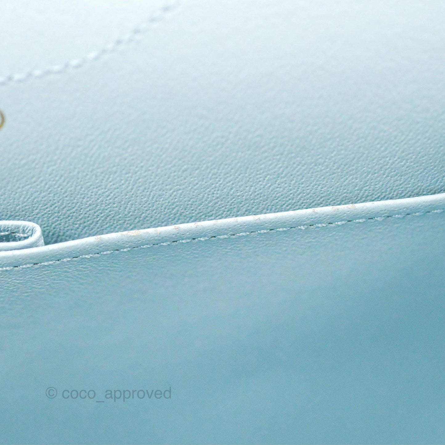 Chanel Reissue 226 Quilted Light Blue Aged Calfskin Gold Hardware