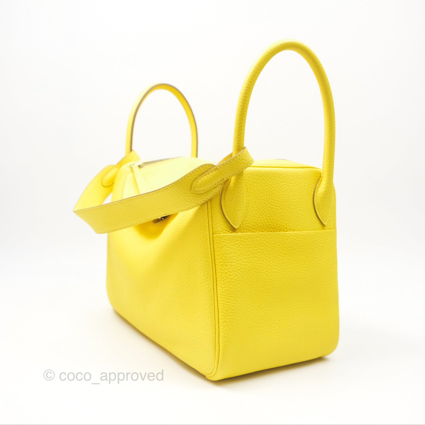 Hermès Lindy 30 Celemence Lime 9R Palladium Hardware