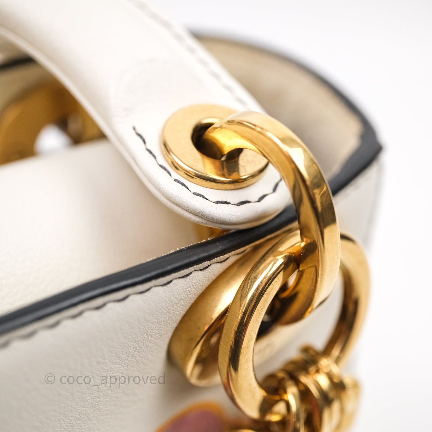 Christian Dior Mini Lady Dior Niki De Saint Phalle Calfskin White