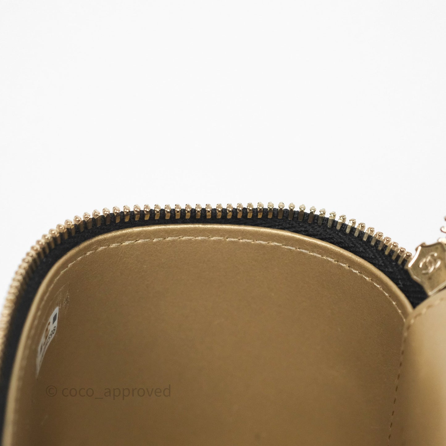 Chanel Mini Ball Crush Vanity With Chain Black Lambskin Gold Hardware