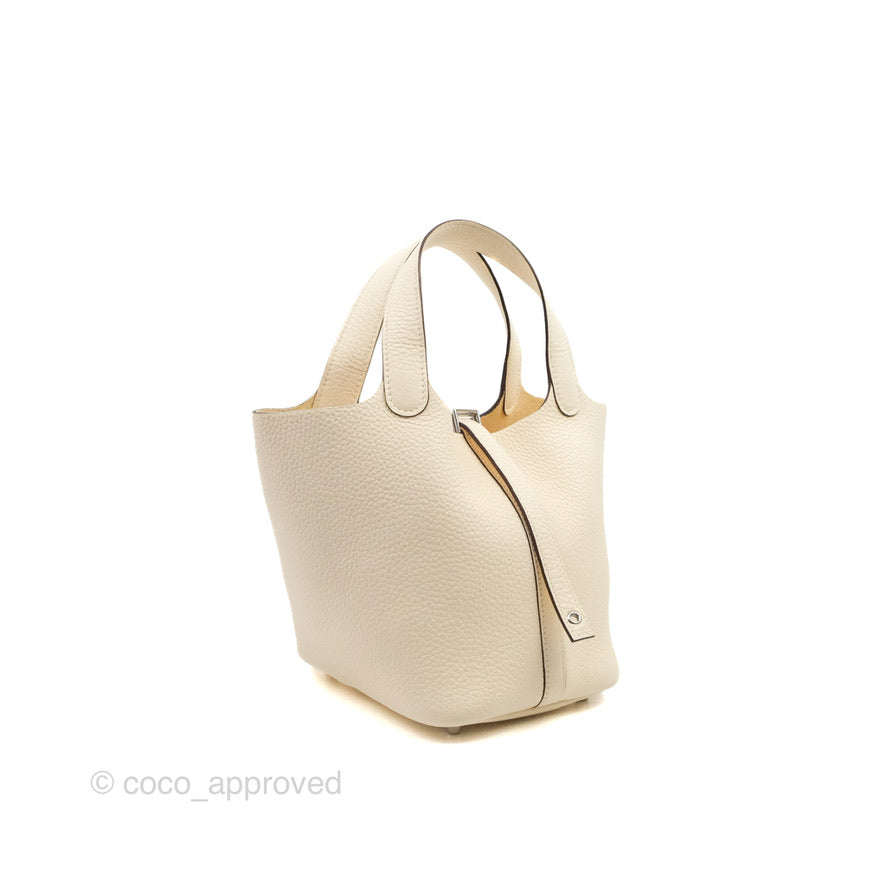 Hermès Picotin Lock 18 Nata Clemence Palladium Hardware