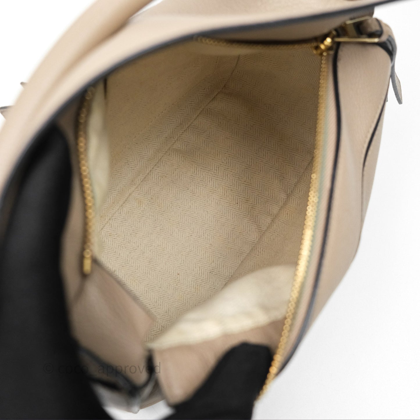 Loewe Small Puzzle Bag Sand Mink Grained Calfskin