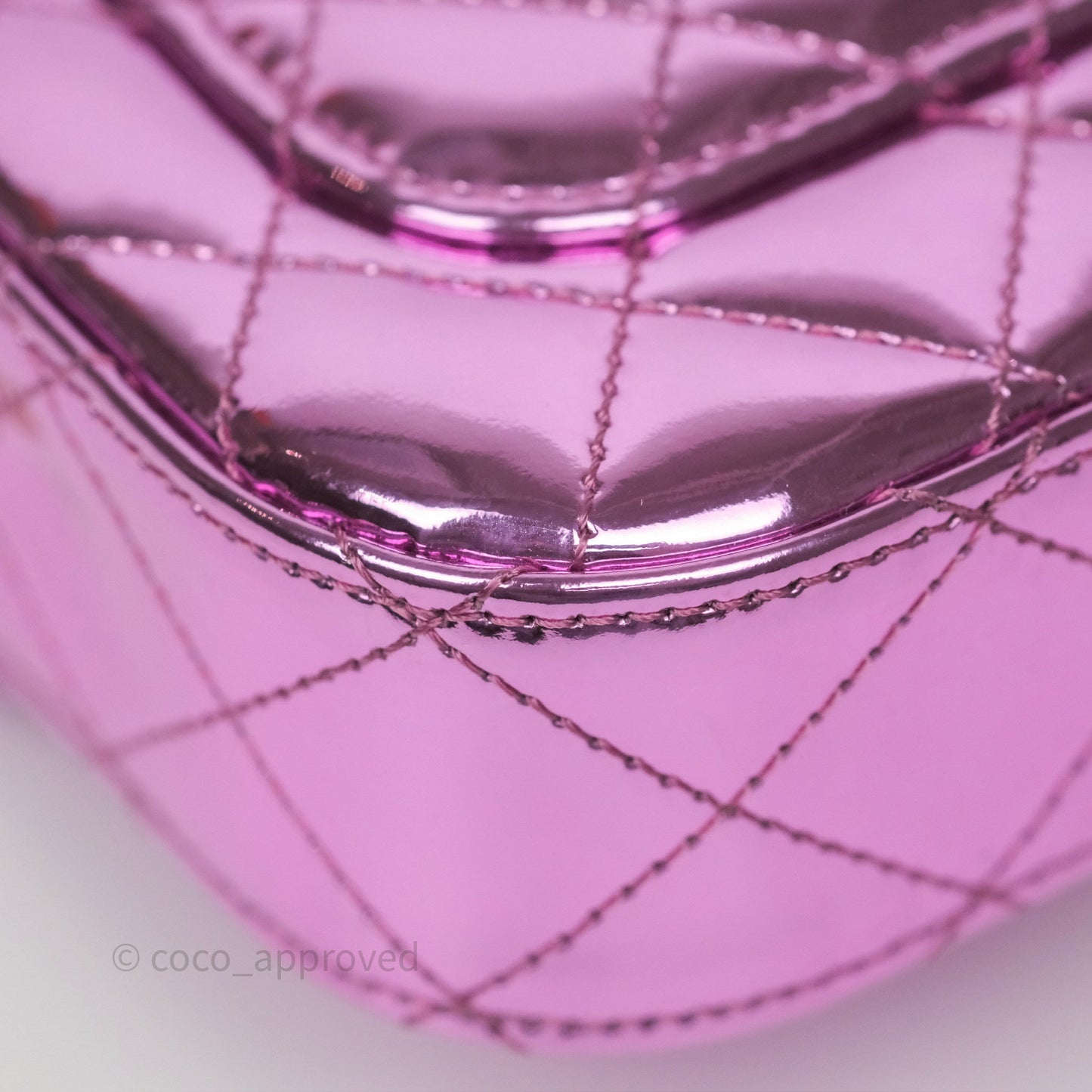 Chanel Hollywood Boulevard Flap with Star Coin Purse Lilac Pink Metallic Mirror Calfskin 24C