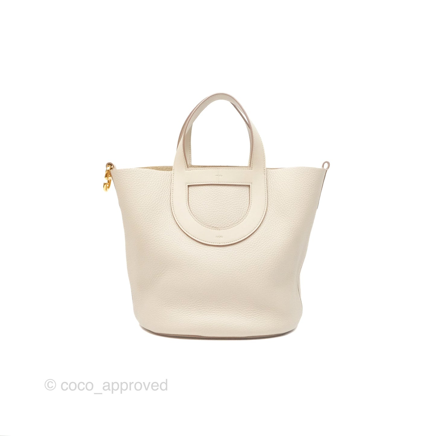 Hermes In-The-Loop 23 Beton Clemence Gold Hardware