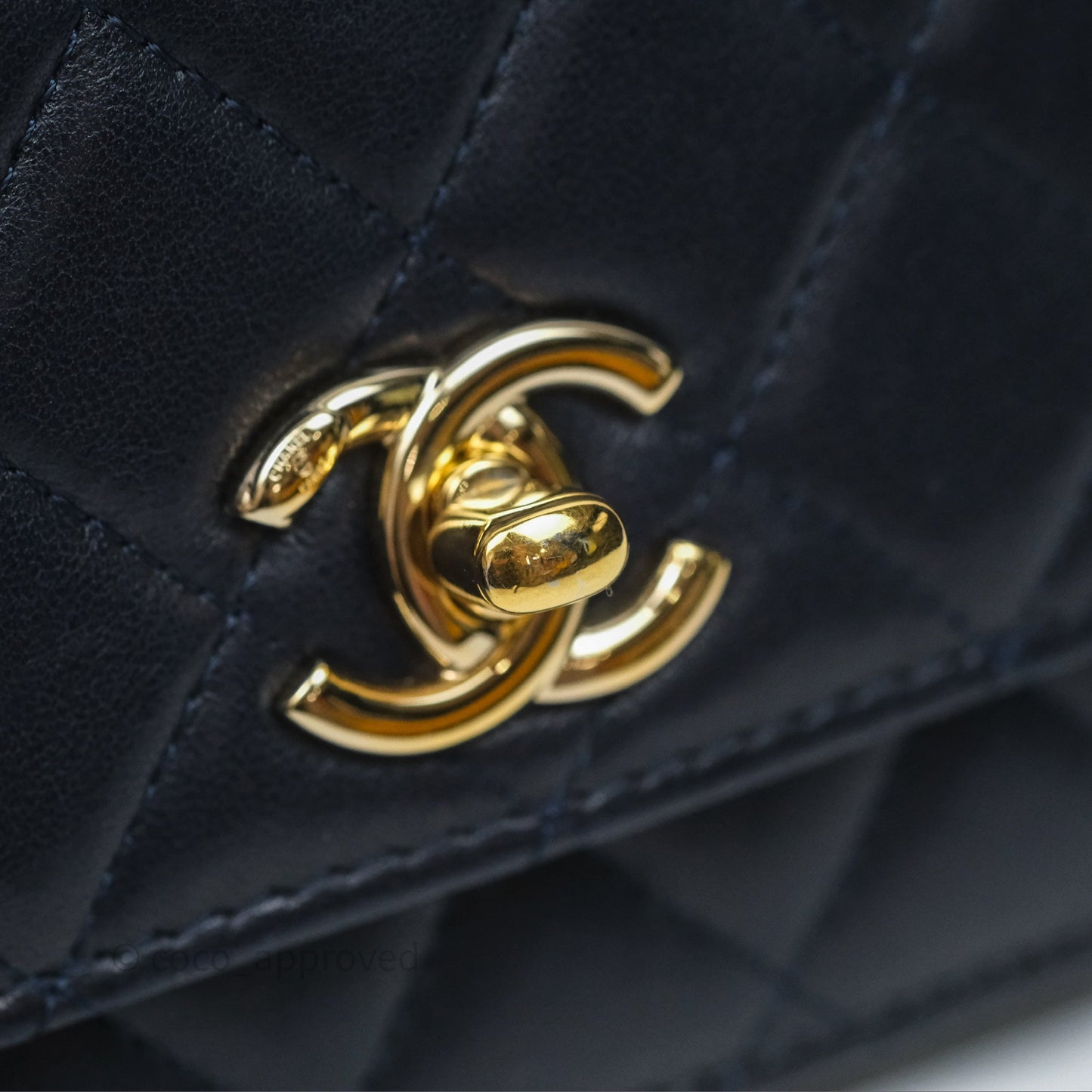 Chanel Trendy CC WOC Wallet On Chain Navy Lambskin Gold Hardware