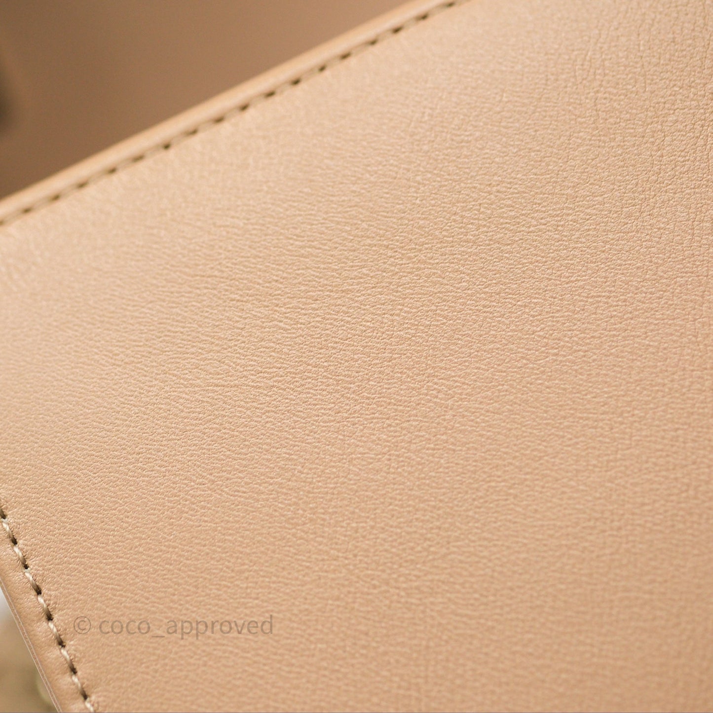 Chanel Boy Quilted Medium Beige Calfskin Gold Hardware