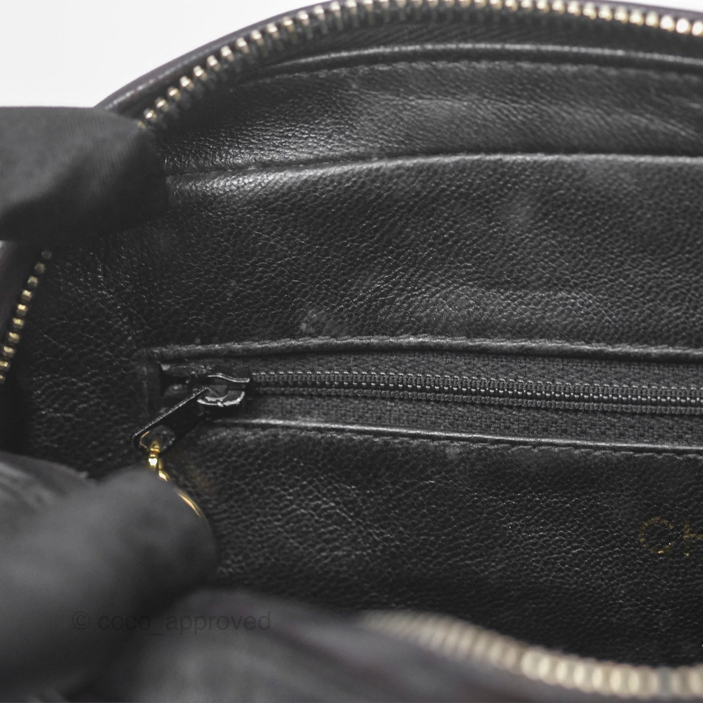 Chanel Vintage Small Camera Bag Black Lambskin Gold Hardware