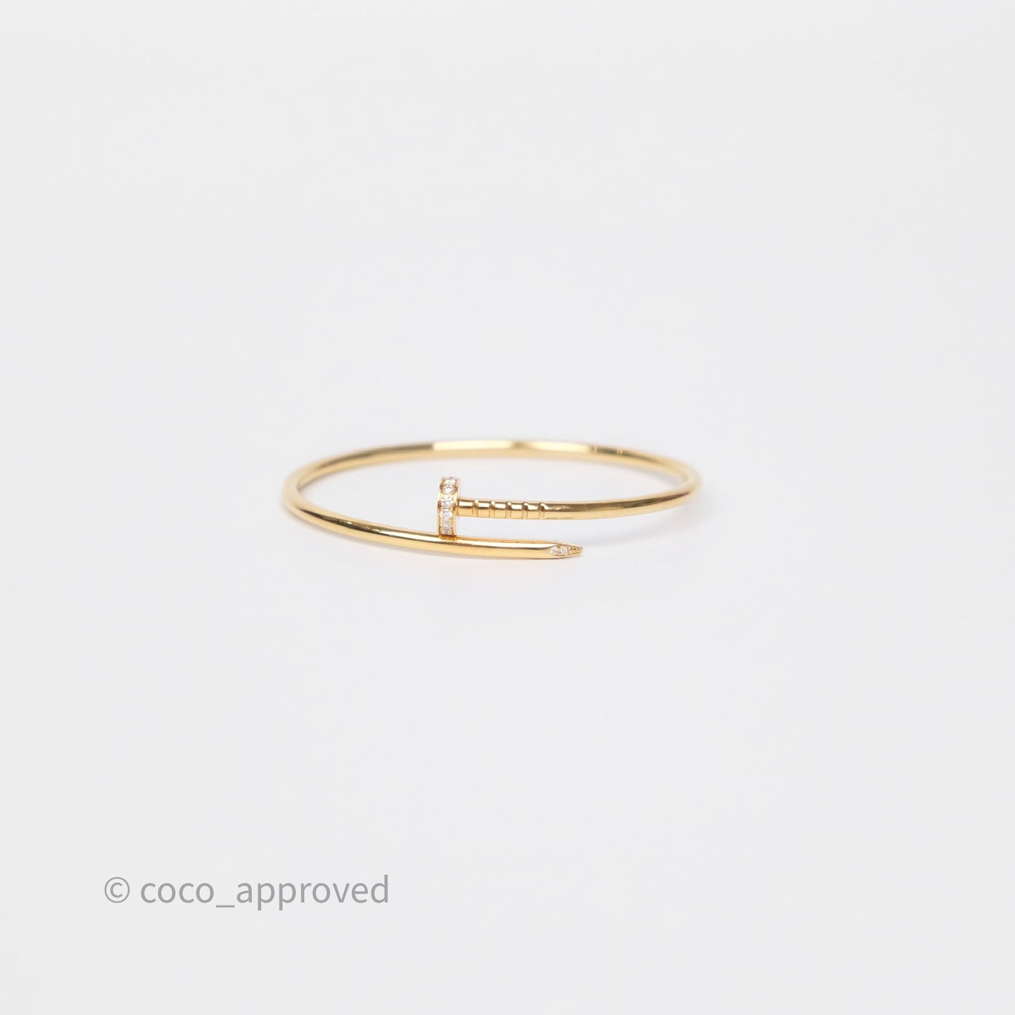 Cartier Small Juste Un Clou Bracelet 18K Yellow Gold Diamonds