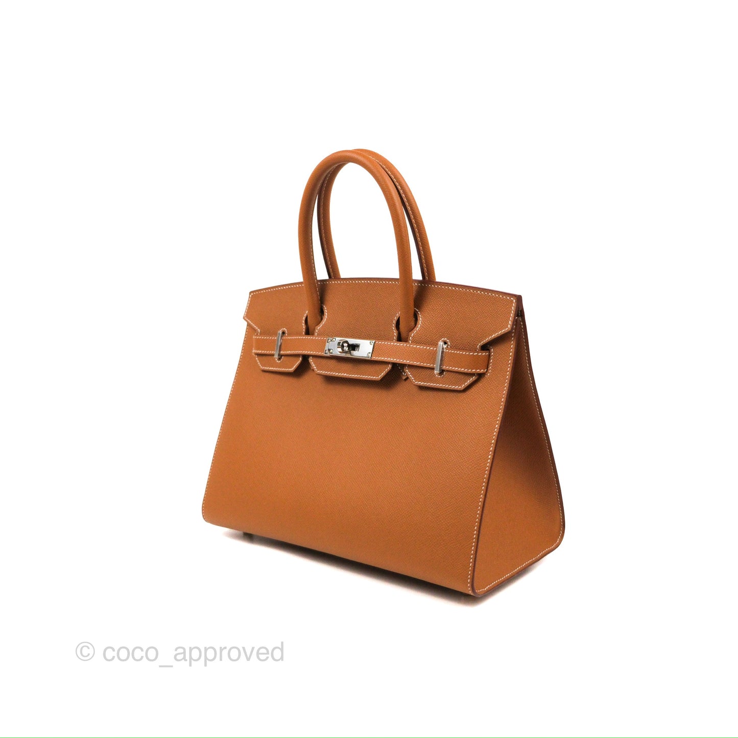 Hermès Birkin 30 Sellier Gold Epsom Palladium Hardware