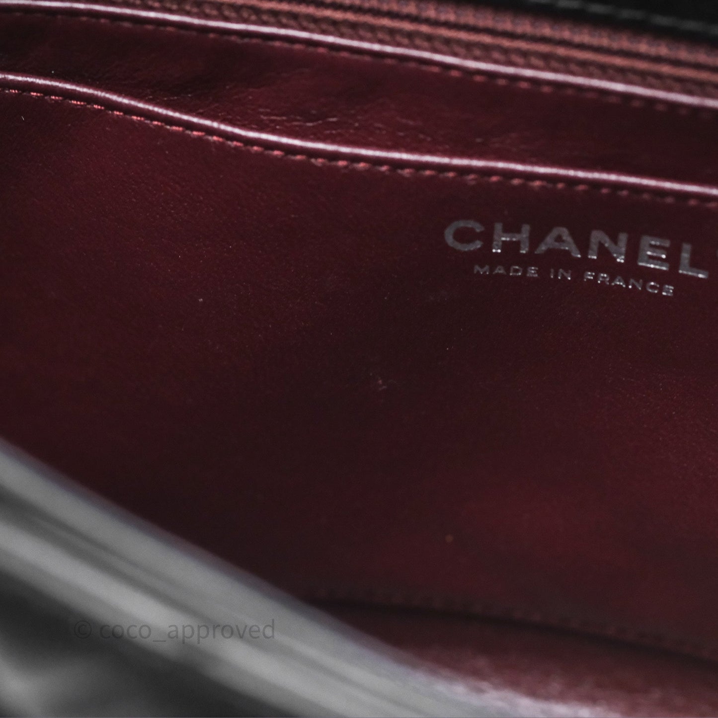 Chanel Quilted Large Prestige Top Handle Flap Calfskin Black Ruthenium Hardware