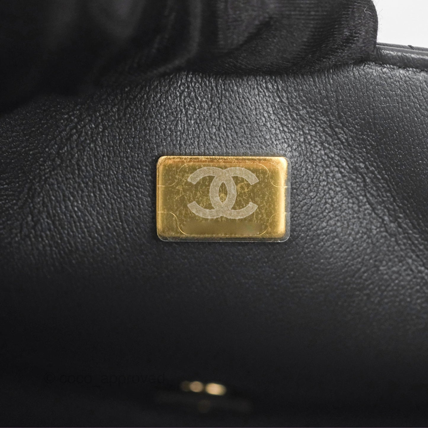 Chanel Mini Square Quilted Grey Lambskin Gold Hardware