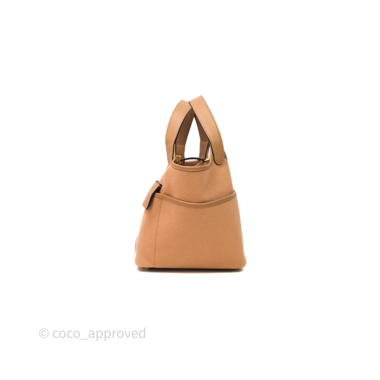 Hermes Picotin Lock 18 Cargo Pockets Chai 0M Goeland/Swift Gold Hardware