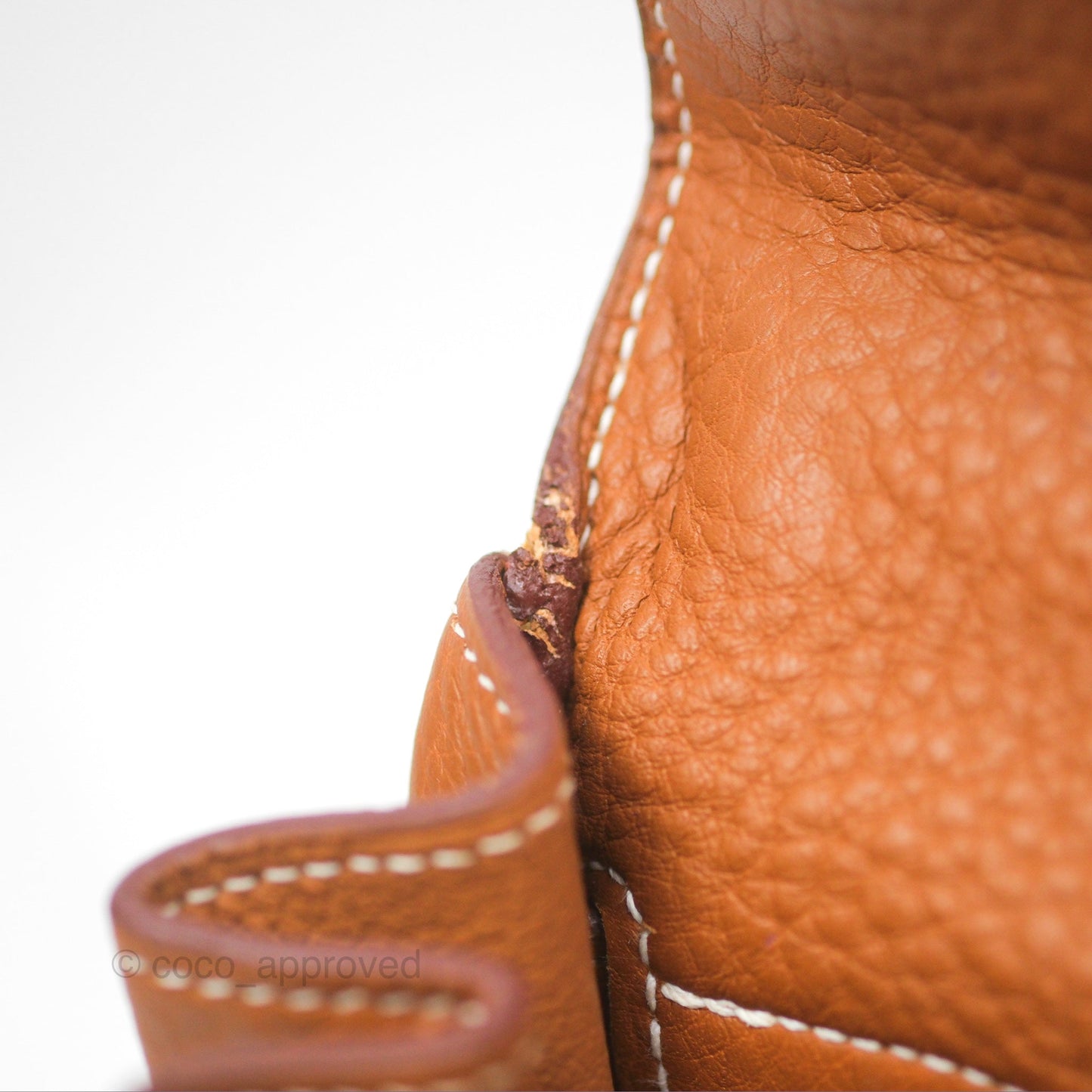 Hermès Kelly 32 Retourne Gold Togo Palladium Hardware