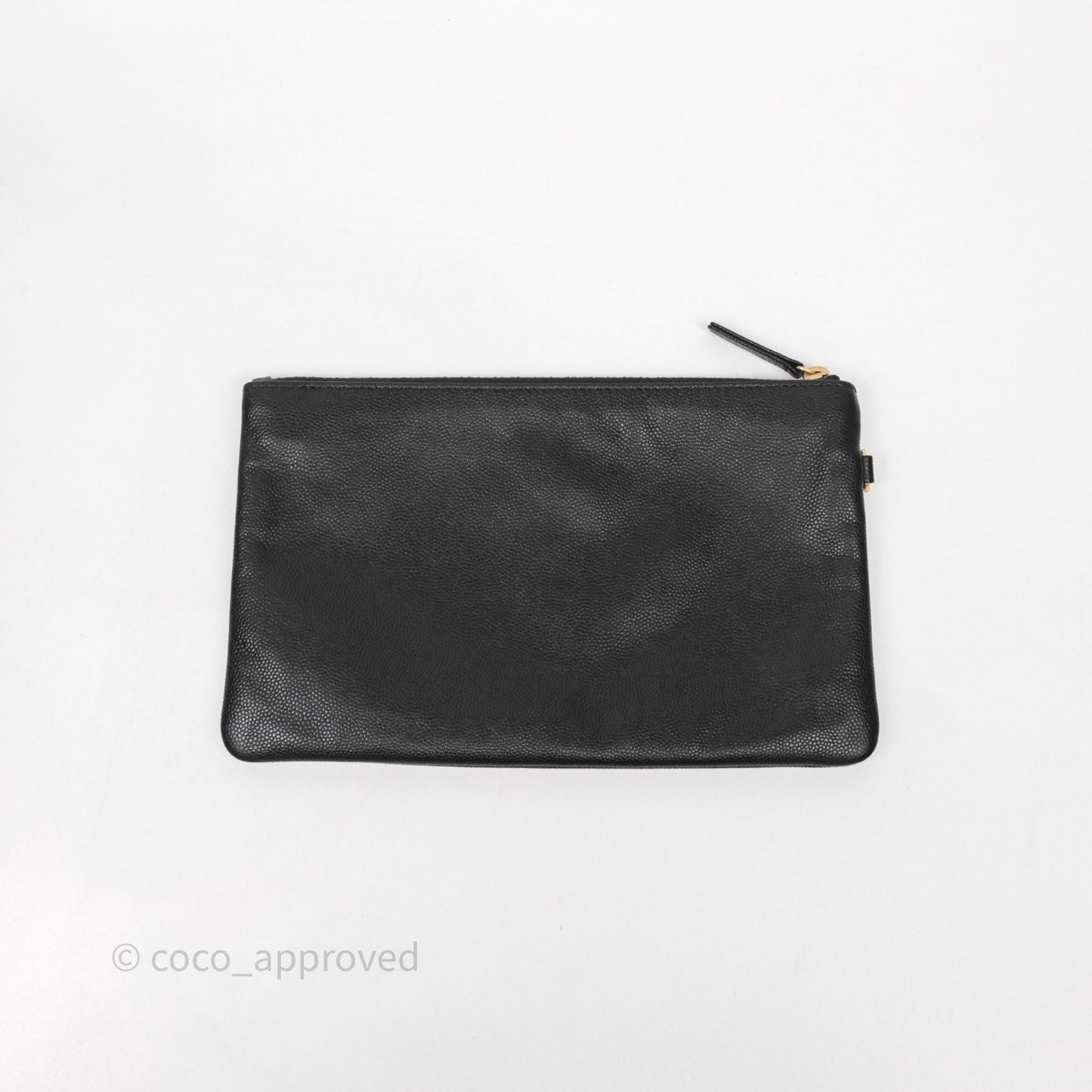 Chanel 25 Medium Black Caviar Aged Gold Hardware