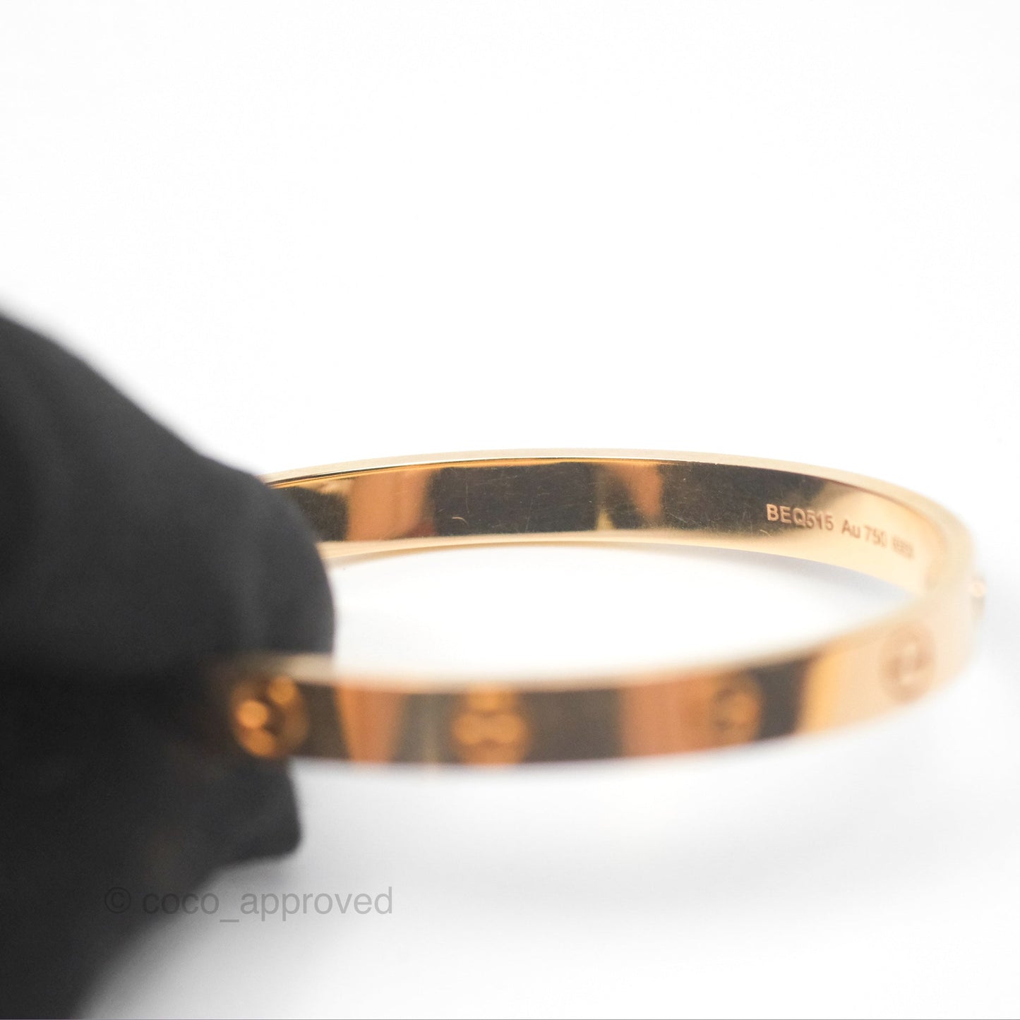 Cartier Love Bracelet Rose Gold Size 16