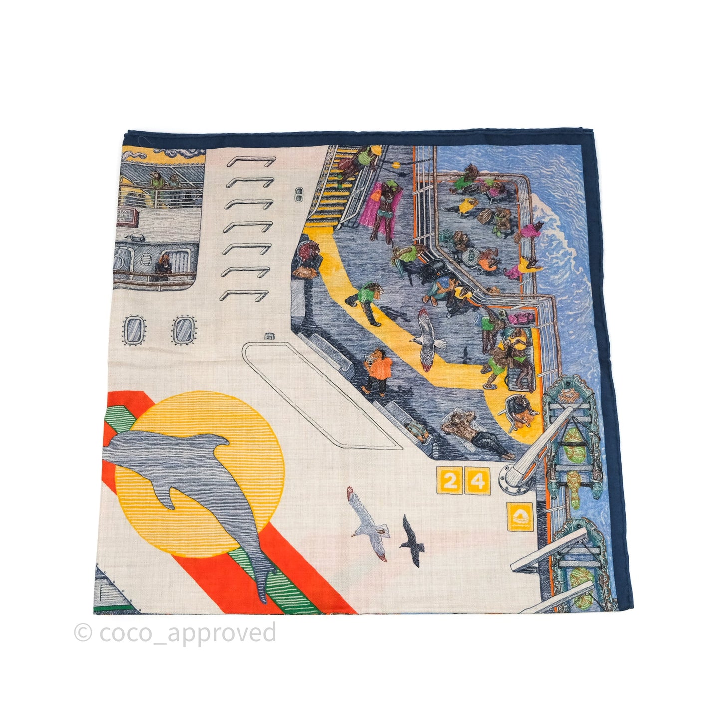 Hermès Ferry Tales Scarf 100 Cashmere/ Silk