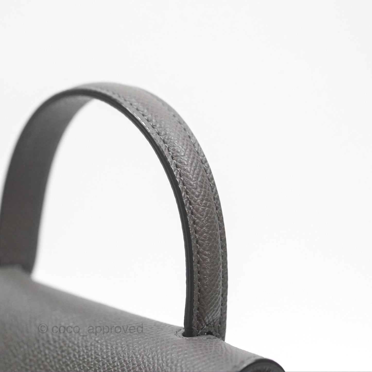 Celine Pico Belt Bag Grey Grained Calfskin Gold Hardware