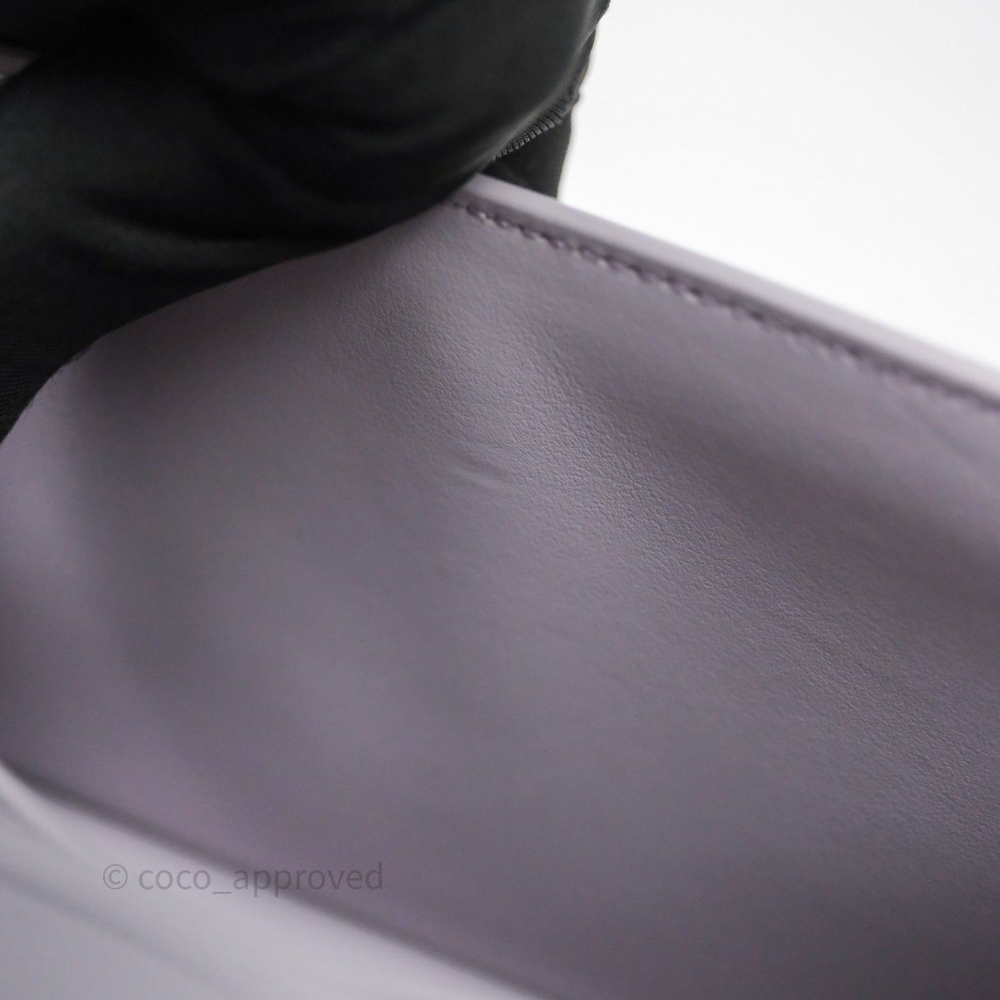 Celine Margo Wallet On Chain in Purple lavender Shiny Calfskin