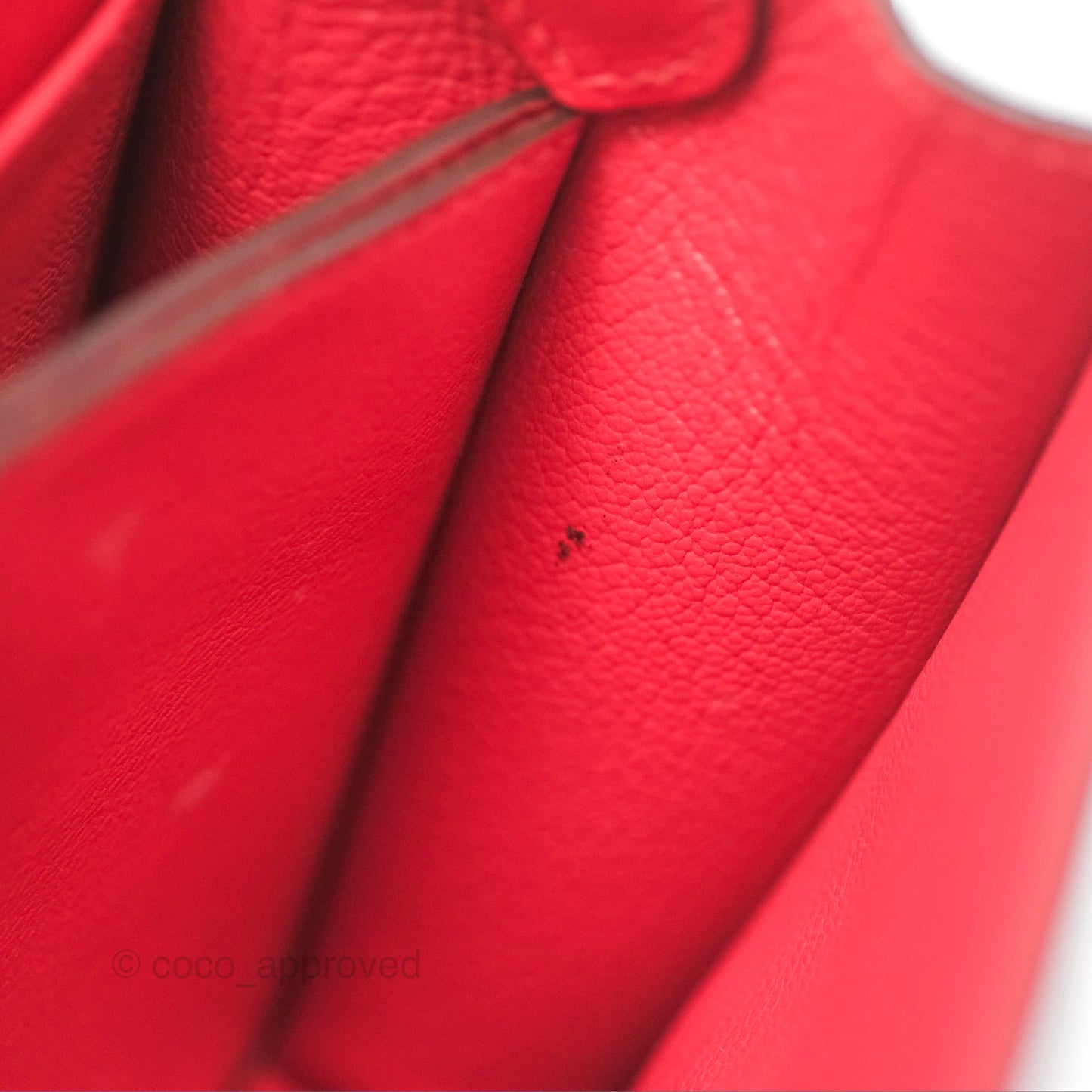 Hermès Roulis Mini 18 Rouge De Coeur Evercolor Permabrass Hardware