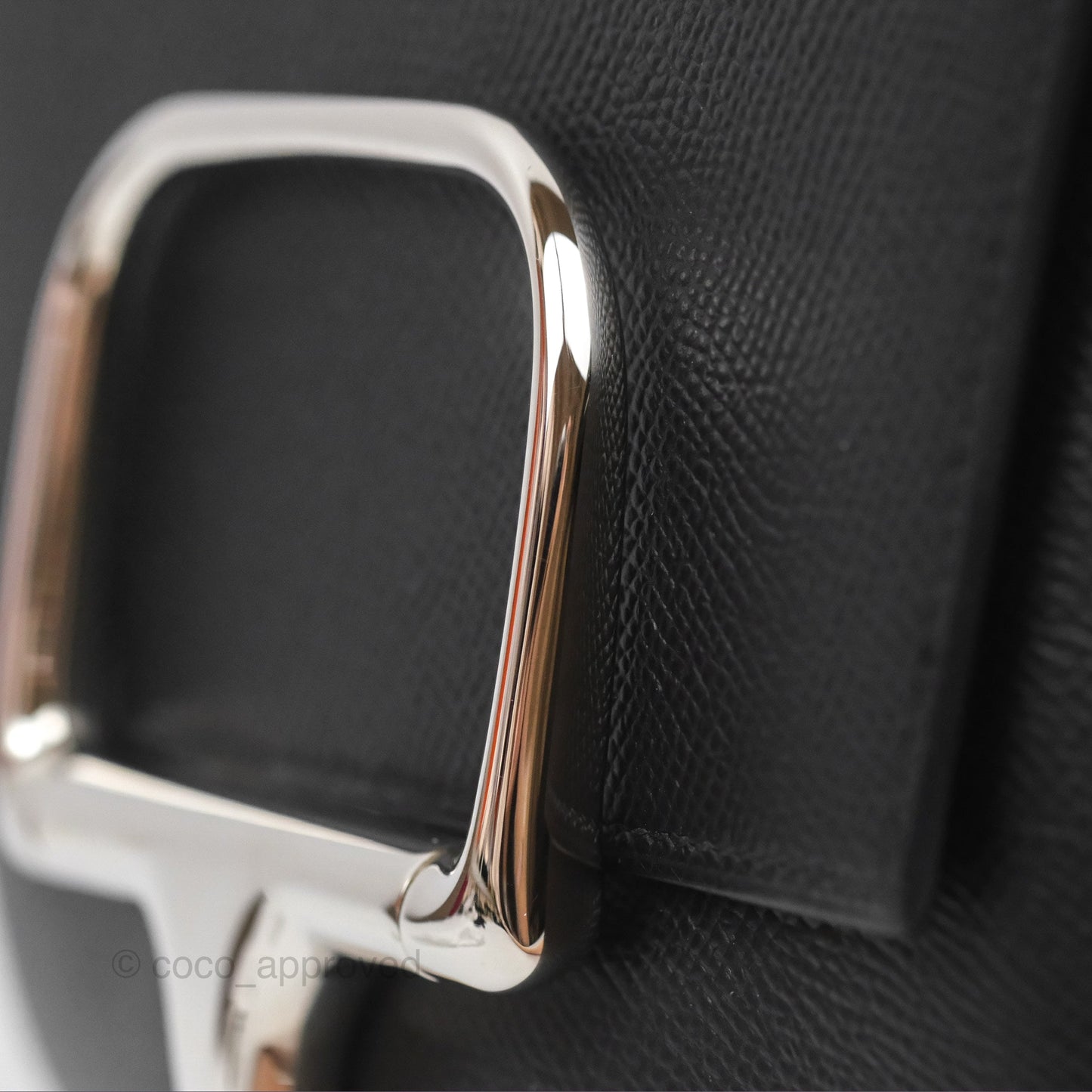 Hermès Della Cavalleria Mini Bag Noir 89 Epsom Palladium Hardware