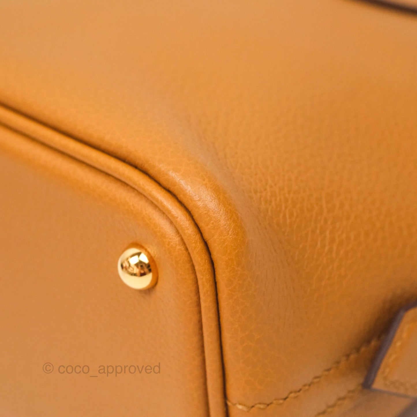 Hermès Bolide Mini 1923 Evercolor Caramel 28/ Mauve Pale 09 Gold Hardware