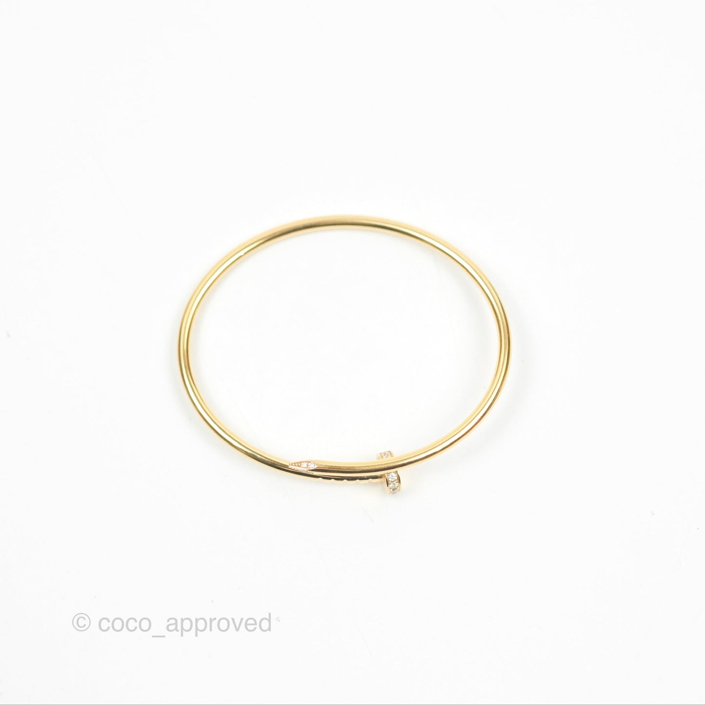Cartier Small Juste Un Clou Bracelet 18K Yellow Gold Diamond