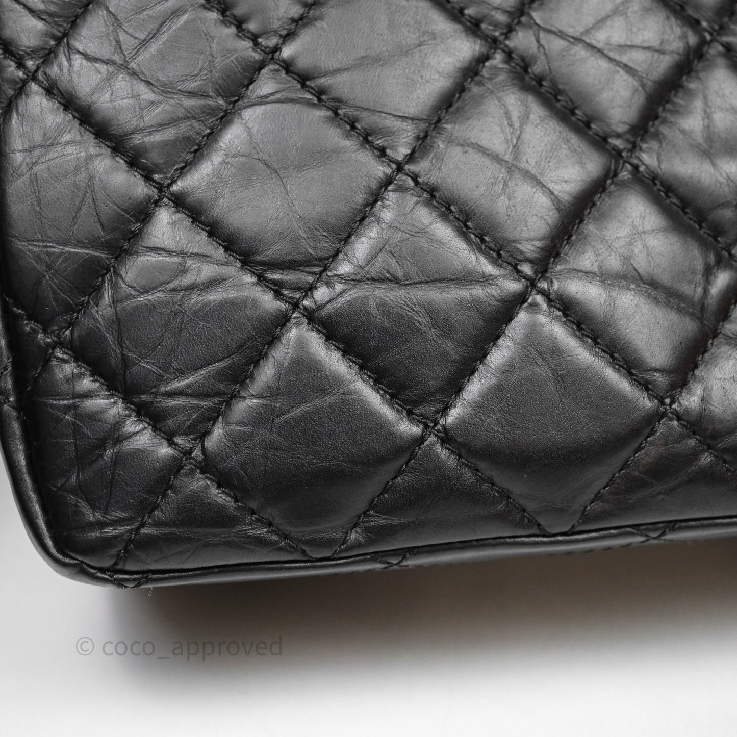 Chanel Reissue Quilted Aged Calfskin Black Aged Gold Hardware 227