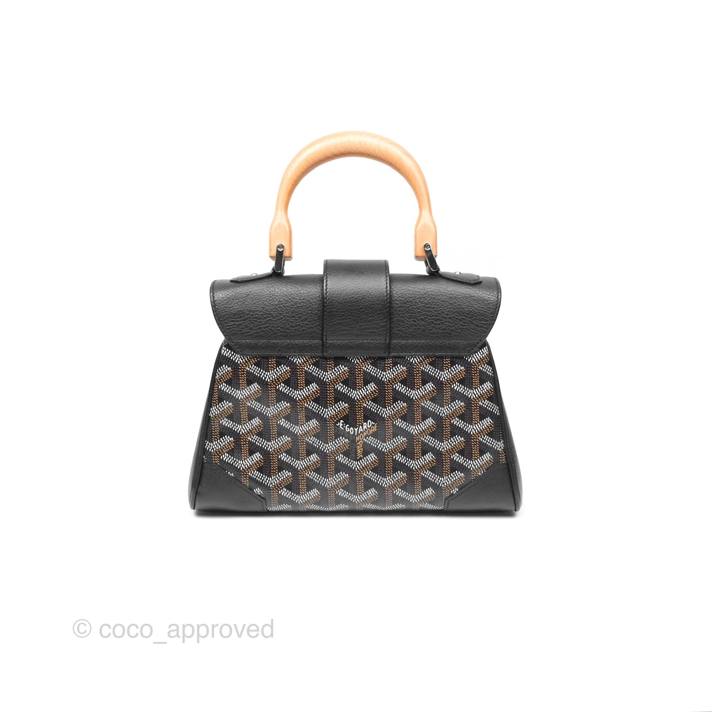 Goyard Saïgon Mini Bag Chevroches Calfskin Black