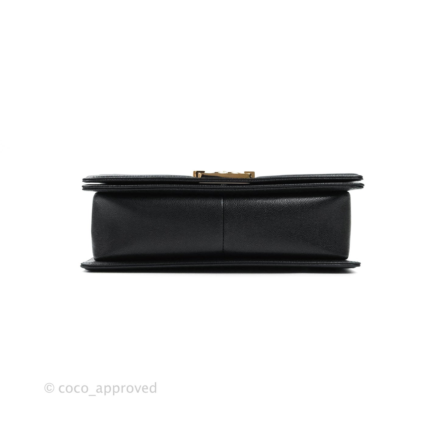 Chanel Boy Quilted Medium Black Caviar Gold Hardware