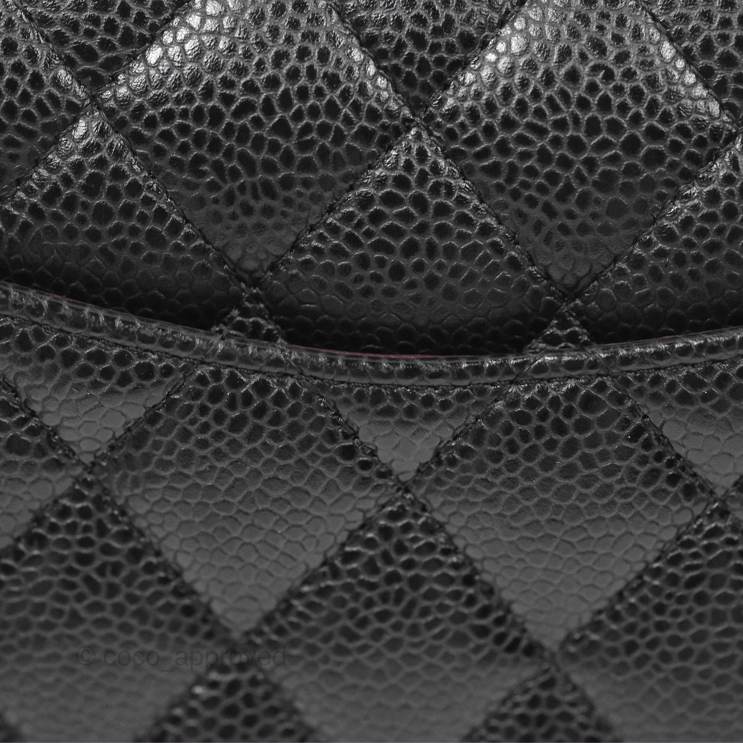 Chanel Classic M/L Medium Flap Quilted Black Caviar Gold Hardware
